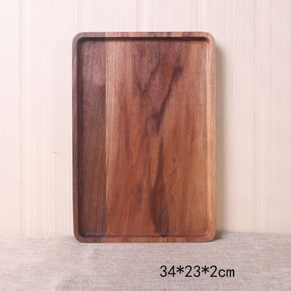 Walnut rectangular tray tray tea tray dessert