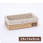 Fabric Desktop Storage Straw Storage Basket - Stylish Organizer