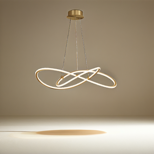 All Copper Minimalist Modern Luxury Chandelier