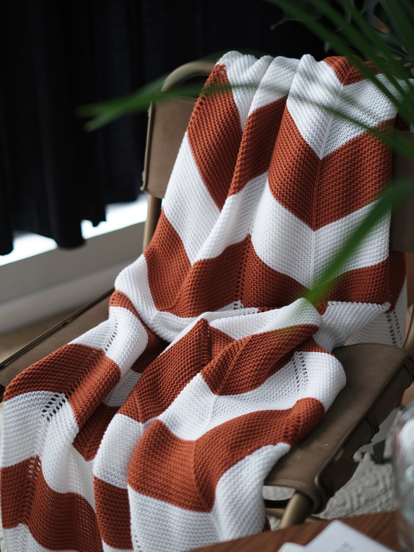 Geometric Nordic Minimalist Style Blanket