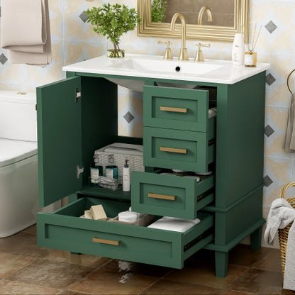 Modern Bathroom Cabinet With Sink Combo Set