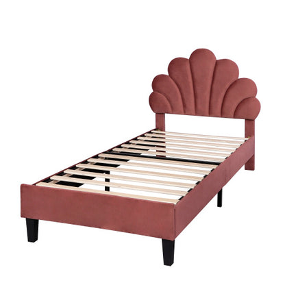 Linen Material With Metal Frame Bed Frame Design