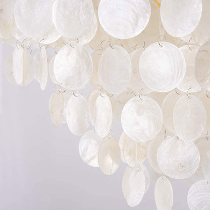 Simple Bedroom Shell Chandelier for Eye Protection