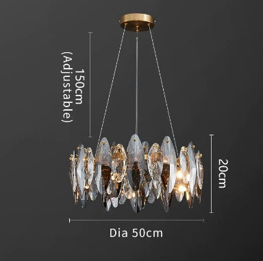 Living Room Light Luxury Crystal Modern Chandelier