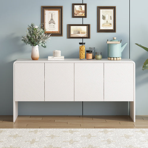 Minimalist Style Sideboard With Large 60-inch Storage