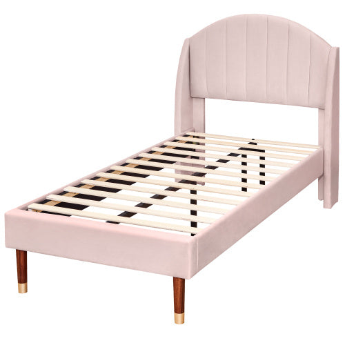 Velvet Wood Strips Support The Youth Bed