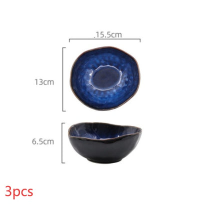 European Style Ceramic Deep Bowl Irregular Design