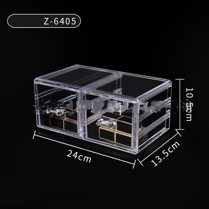 Cosmetic Storage Box with Transparent Drawer Acrylic