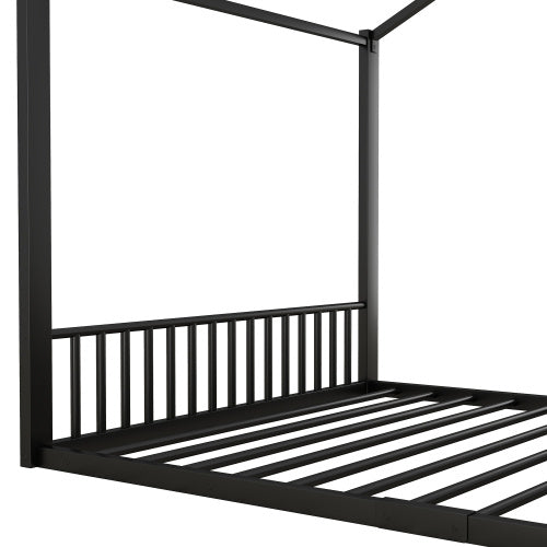 Stylish Metallic Black Crib for Kids