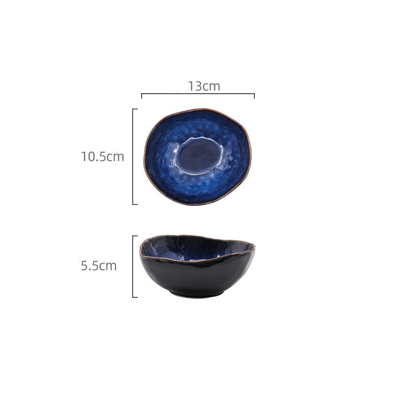 European Style Ceramic Deep Bowl Irregular Design