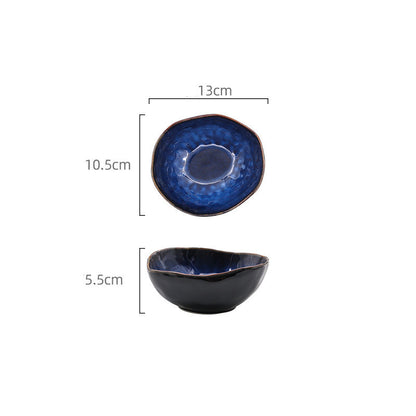 European Style Ceramic Deep Bowl Irregular Design