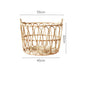 Handmade Rattan Woven Clothes Storage Basket Design