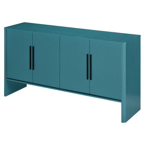 Retro Side Cabinet Furniture 4-Door Large Storage