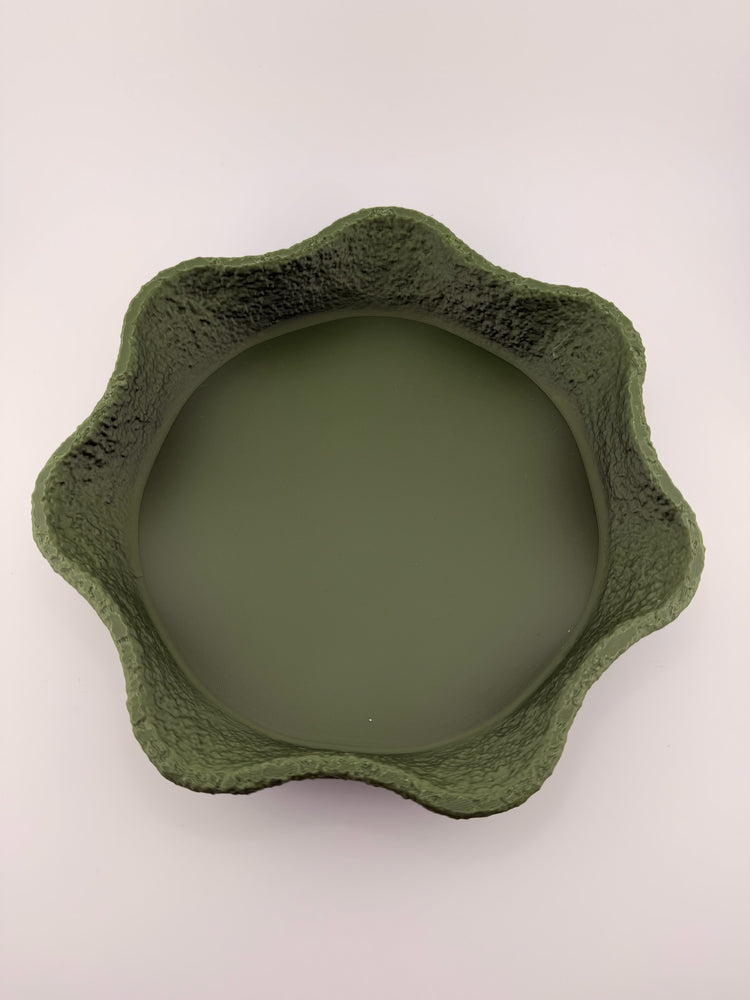 CREST sage tray styled as a catch-all