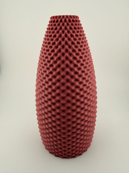 CALIX rosewood vase styled with dried stems
