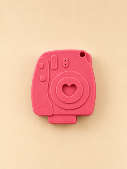 CLICK camera-shaped can opener in pink
