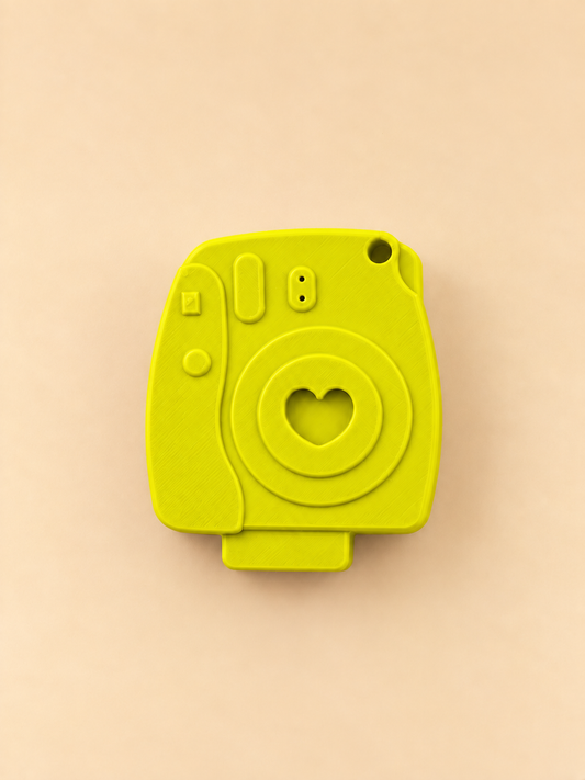 CLICK camera-shaped can opener in lime green