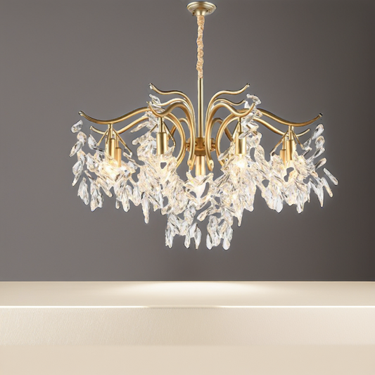 American Light Luxury Crystal Chandelier Dining Lamp