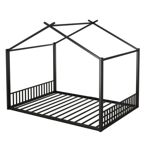 Stylish Metallic Black Crib for Kids