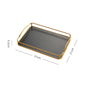 Household Rectangular Tea Tray for Cup Storage