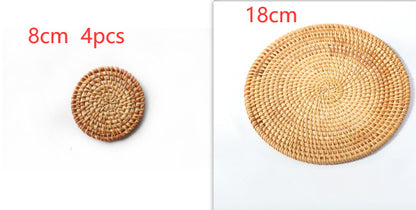 Vietnam Rattan Coasters for Round Table Tops