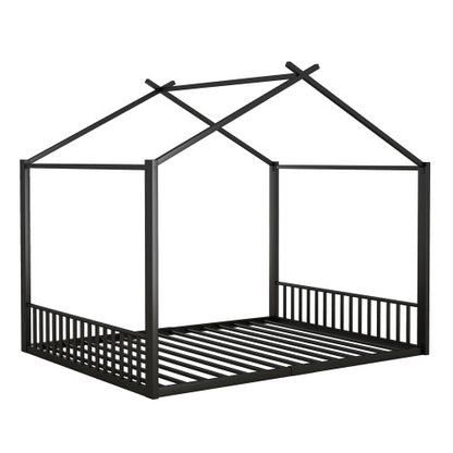 Stylish Metallic Black Crib for Kids