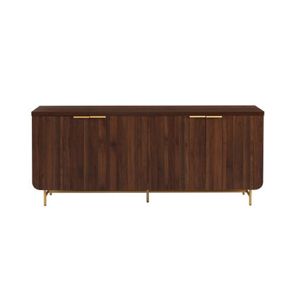 Modern Fluted-Door Minimalist Storage Sideboard