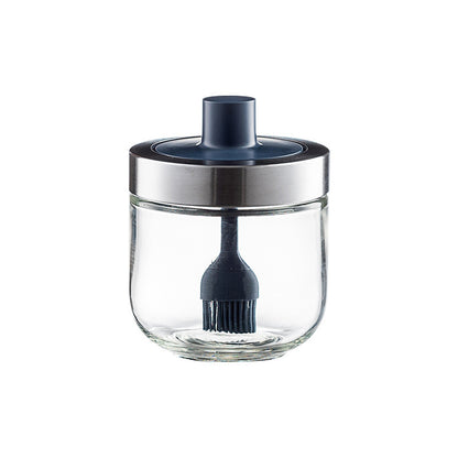 Household Kitchen Glass Spoon Cover Seasoning Jar