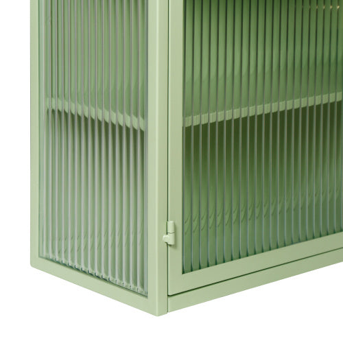 Modern Double Door Wall Cabinet With Glass Door