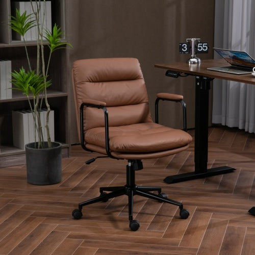 Medium Backrest Home Desk Work Chair With Wheels