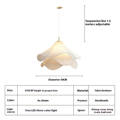 Nordic Fabric High-grade Cream Style Chandelier