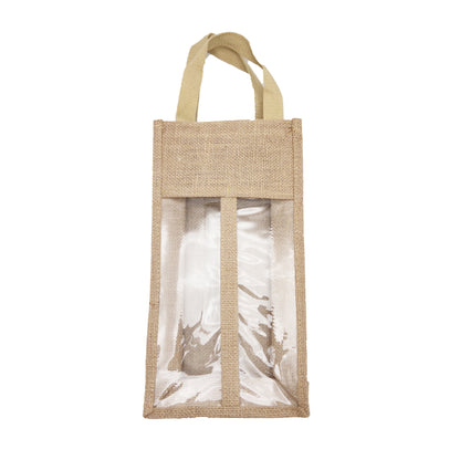 Nordic Jute Wine Bottle Handbag