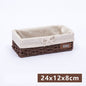 Fabric Desktop Storage Straw Storage Basket - Stylish Organizer