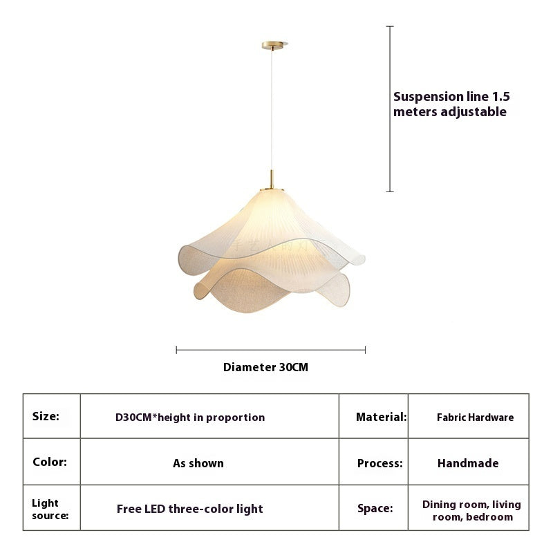 Nordic Fabric High-grade Cream Style Chandelier