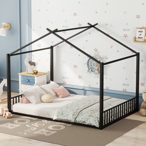 Stylish Metallic Black Crib for Kids