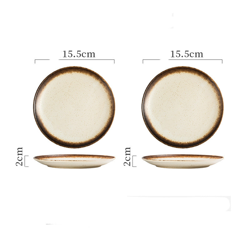 Ceramic Plate Bone Dish Home Set