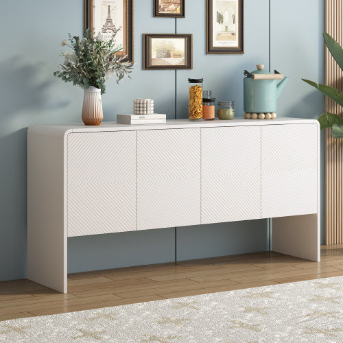 Minimalist Style Sideboard With Large 60-inch Storage