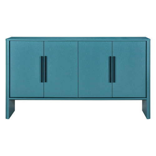 Retro Side Cabinet Furniture 4-Door Large Storage