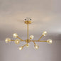 Nordic Chandelier Modern Simple Crystal All Copper Light Luxury Lamps