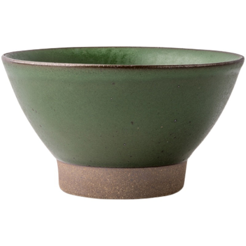 Household Thickened Rice Bowl Retro Ceramic Style