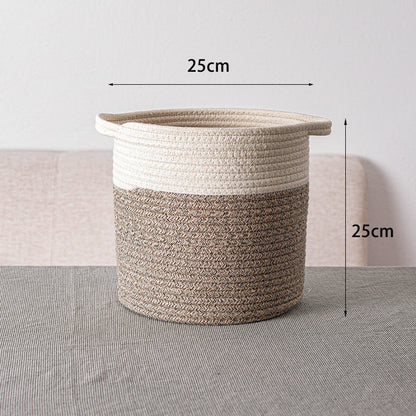 Hand-Woven Storage Basket for Clothes and Toys