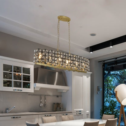 Modern Champagne Gold Oval Crystal Chandelier Temu