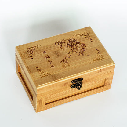 Exquisite Wooden Storage Box for Handicraft Ornaments