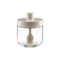 Household Kitchen Glass Spoon Cover Seasoning Jar