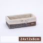 Fabric Desktop Storage Straw Storage Basket - Stylish Organizer